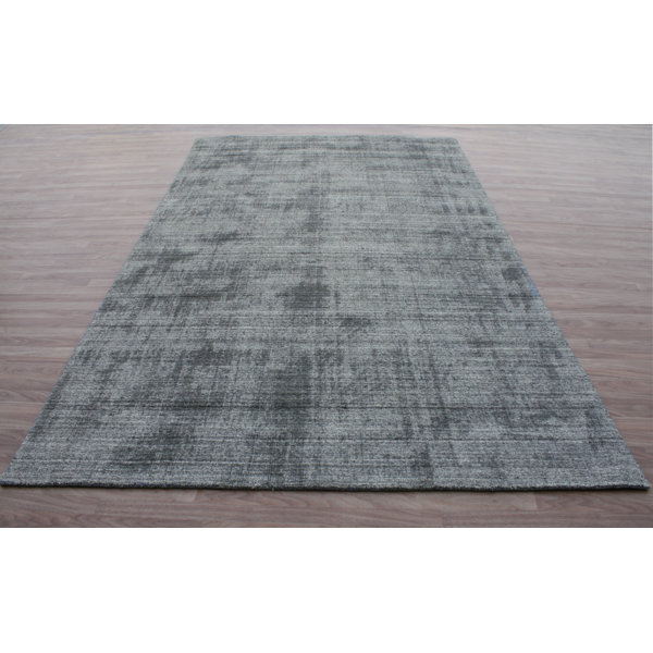 Orren Ellis Hyannis Handwoven Charcoal Area Rug Wayfair